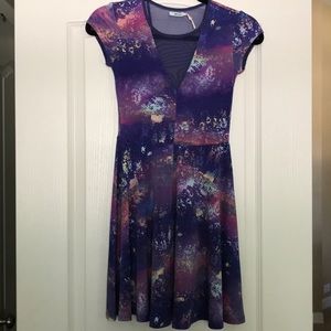 Purple galaxy dress from urban outfitters
